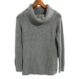 Pink Clover Soft and Fuzzy Gray Cowl Neck Sweater Women's Size Medium